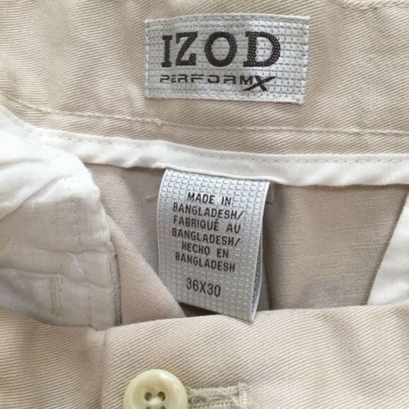 Izod PerformX Khakis Pants Light Sand Size 36 - Picture 6 of 8